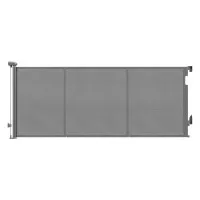 Keezi Retractable Safety Gate Baby Gate Extends to 400cm Grey with One-Handed Indoor Outdoor Use