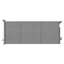 Keezi Retractable Safety Gate Baby Gate Extends to 400cm Grey with One-Handed Indoor Outdoor Use