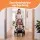 Keezi Retractable Safety Gate Baby Gate Extends to 400cm Grey with One-Handed Indoor Outdoor Use