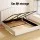 Artiss King Size Bed Frame, Boucle Upholstery, Beige, 215x189x120cm, Gas Lift Storage, Padded Headboard, Stylish Design