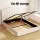 Artiss Queen Bed Frame, Boucle Upholstered, Beige, 215x159x120cm, Gas Lift Storage, Stylish Pine Wood Design