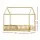 Artiss Wooden Kids Bed Frame, Pine Wood, Oak Finish, Fits Single Mattress, House-Shape Design, Sturdy & Safe
