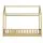 Artiss Wooden Kids Bed Frame, Pine Wood, Oak Finish, Fits Single Mattress, House-Shape Design, Sturdy & Safe