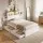 Artiss King Single Bed Frame with Storage Bookcase Headboard White