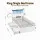 Artiss King Single Bed Frame with Storage Bookcase Headboard White