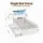 Artiss Single Bed Frame with Storage Drawers and Bookcase Headboard White