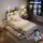 Artiss Single Bed Frame with Storage Drawers and Bookcase Headboard White