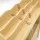 Keezi 3 Tiers Kids Bookshelf Storage Organiser, MDF Frame, PP Bins, 108x29x88cm, Natural Finish, Lockable Wheels