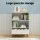 Keezi Kids 3-Tier Bookshelf with Drawer, 95cm White Storage Organiser, Smooth Finish, Easy Assembly, Non-Toxic Materials
