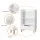 Keezi Kids 3-Tier Bookshelf with Drawer, 95cm White Storage Organiser, Smooth Finish, Easy Assembly, Non-Toxic Materials