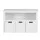 Keezi Kids Bookshelf with 3 Drawers - White Particleboard & MDF, 95.5x33x61cm, Child-Safe, Easy Assembly & Clean,