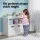 Keezi Kids Bookshelf with 3 Drawers - White Particleboard & MDF, 95.5x33x61cm, Child-Safe, Easy Assembly & Clean,