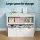 Keezi Kids Bookshelf with 3 Drawers - White Particleboard & MDF, 95.5x33x61cm, Child-Safe, Easy Assembly & Clean,
