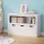 Keezi Kids Bookshelf with 3 Drawers - White Particleboard & MDF, 95.5x33x61cm, Child-Safe, Easy Assembly & Clean,