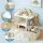 Keezi Dinosaur Kids Bookshelf 2-Tier Wooden Toy Storage with Fabric Drawer for Kids Rooms White Natural