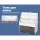 Keezi 3-Tier Kids Bookshelf with Storage Box, Eco-Friendly Particle Board, 60x30x70cm - EN71 Certified, White/Grey