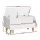 Keezi Kids 2-in-1 Toy Box & Bookshelf Organiser, 12mm MDF, 80x28x44.5cm, Eco-Friendly, White/Natural Finish