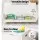 Keezi Kids 2-in-1 Toy Box & Bookshelf Organiser, 12mm MDF, 80x28x44.5cm, Eco-Friendly, White/Natural Finish