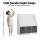 Keezi Kids Bookshelf - 4-Tier Storage with Toy Box & Magazine Rack, White/Grey, Safe Design, Easy Clean, 92x30x89cm