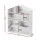 Keezi 4-Tier Kids Bookshelf - White Wooden Bookcase with House Design, Easy-Clean Melamine, 91x74x24cm, Anti-Tip Safe