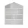 Keezi 4-Tier Kids Bookshelf - White Wooden Bookcase with House Design, Easy-Clean Melamine, 91x74x24cm, Anti-Tip Safe