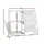 Keezi 3-Tier Kids Bookshelf Bookcase - White, Metal Frame, Water-Resistant, 75x30x83cm, Toy Storage Organiser, Ages 3