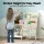 Keezi 3-Tier Kids Bookshelf Bookcase - White, Metal Frame, Water-Resistant, 75x30x83cm, Toy Storage Organiser, Ages 3