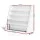Keezi 4-Tier Kids Bookshelf - MDF Construction, Eco-Friendly, Easy Assembly, 66x28.5x63.5cm, Child-Safe Rounded Edges