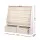 Keezi 4-Tier Kids Bookshelf & Magazine Rack with Storage Bins, Eco-Friendly MDF, 71x23x74cm, White - Child-Safe Design