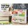 Keezi 4-Tier Kids Bookshelf & Magazine Rack with Storage Bins, Eco-Friendly MDF, 71x23x74cm, White - Child-Safe Design