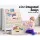 Keezi 4-Tier Kids Bookshelf & Magazine Rack with Storage Bins, Eco-Friendly MDF, 71x23x74cm, White - Child-Safe Design