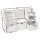 Keezi Kids Bookshelf & Storage Unit: 140cm White Organiser with Reading Bench, 3 Movable Drawers, and Safety Features