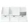 Keezi Kids Bookshelf & Storage Unit: 140cm White Organiser with Reading Bench, 3 Movable Drawers, and Safety Features