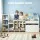Keezi 170cm Kids Storage Unit & Bench - White, Melamine Board, 3 Toy Boxes, 3 Cubbies, 3 Shelves, Drawer, Anti-T