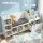 Keezi 170cm Kids Storage Unit & Bench - White, Melamine Board, 3 Toy Boxes, 3 Cubbies, 3 Shelves, Drawer, Anti-T
