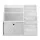 Keezi Kids Bookshelf & Storage Organiser, White – 3-in-1 Design with Sling Pouches, Shelves & Drawer, 91x39.5x80cm