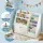 Keezi Kids Bookshelf & Storage Organiser, White – 3-in-1 Design with Sling Pouches, Shelves & Drawer, 91x39.5x80cm