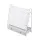 Keezi Metal Kids Bookshelf with Removable Fabric Drawers, 70x28x76cm, White - Modern Storage Rack & Toy Organiser