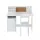 Keezi Kids Table and Chair Set - Durable MDF & Pine Wood, Storage Cabinet, Non-Toxic Paint, Easy Assembly, Ages 3+