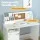 Keezi Kids Table and Chair Set - Durable MDF & Pine Wood, Storage Cabinet, Non-Toxic Paint, Easy Assembly, Ages 3+