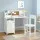 Keezi Kids Table and Chair Set - Durable MDF & Pine Wood, Storage Cabinet, Non-Toxic Paint, Easy Assembly, Ages 3+