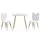 Keezi 3 Piece Kids Table and Chairs Set - Durable MDF & Pinewood, Cute Animal Design, Easy to Clean, Ages 3+