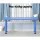 Keezi Kids 60x120cm Square Activity Table - Durable HDPE Plastic, Adjustable Feet, Indoor/Outdoor Use, Safety Certified