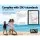 Keezi Kids 60x120cm Square Activity Table - Durable HDPE Plastic, Adjustable Feet, Indoor/Outdoor Use, Safety Certified