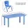 Keezi 9PCS Kids Activity Table and Chairs Set - HDPE Plastic, Adjustable Feet, Stackable, EN71 Certified, 100kg Capacity