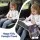 Keezi Kids Travel Tray Car Seat Lap Desk Organiser with Tablet Holder Cup Holder Foldable Side Wings Grey