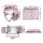 Keezi Kids Travel Tray Car Seat Lap Desk Portable Car and Airplane Organiser with Tablet Stand and Cup Holder Pink