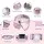 Keezi Kids Travel Tray Car Seat Lap Desk Portable Car and Airplane Organiser with Tablet Stand and Cup Holder Pink