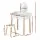 Keezi Kids Vanity Set: White MDF & Rubberwood Dressing Table with Mirror, Drawer, and Chair - Safe, Durable Design