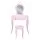 Keezi Kids Pink Dressing Table Set with Faux Mirror, Heart Motif, MDF Construction, Safe Rounded Corners, and Drawer